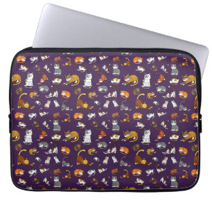 Housse Pour Ordinateur Portable motif de chat mignon violet pour amoureux de les c
