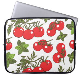 Housse Pour Ordinateur Portable Motif de cuisine sans couture Tomato Basil
