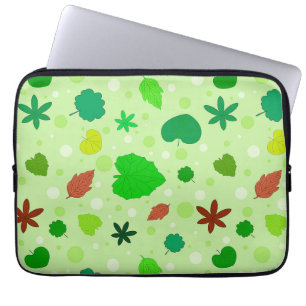 Housse Pour Ordinateur Portable Motif de feuille avec diverses formes et couleurs