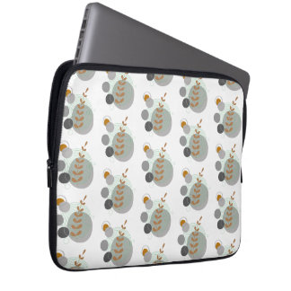 Housse Pour Ordinateur Portable Motif de feuille rétro