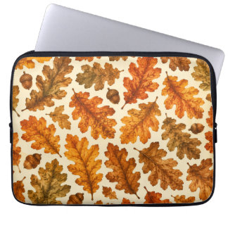 Housse Pour Ordinateur Portable Motif de feuilles de chêne d'automne | Esthétique