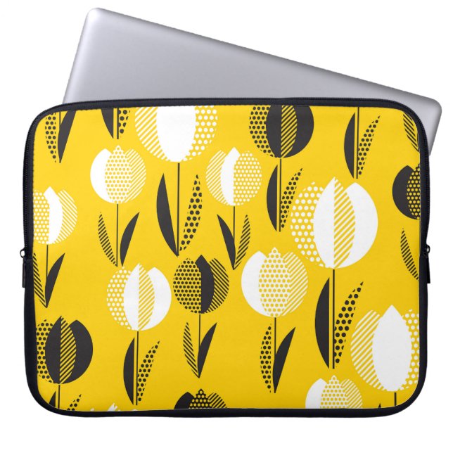 Housse Pour Ordinateur Portable Motif de fleurs géométriques Holland Tulip (Devant)