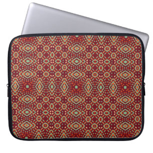 Housse Pour Ordinateur Portable Motif de gravure couleur. Illustration vintage