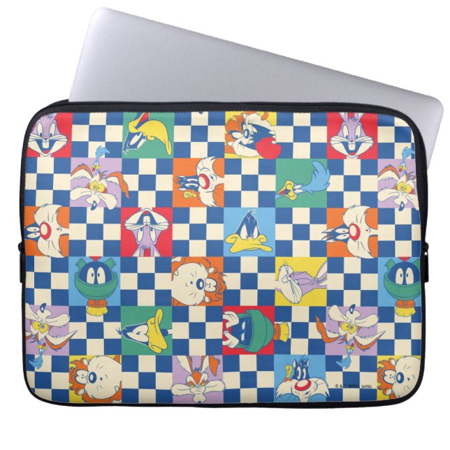 Housse Pour Ordinateur Portable Motif de jeton couleur LOONEY TUNES™ Checker (Devant)