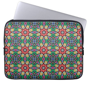 Housse Pour Ordinateur Portable Motif de kaléidoscope coloré