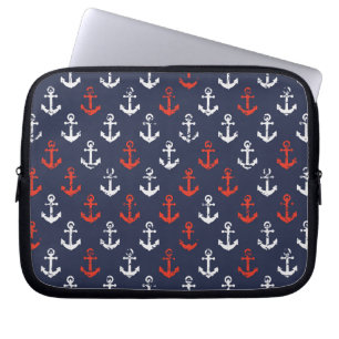 Housse Pour Ordinateur Portable Motif De La Marine Rouge Blanche Et Bleue