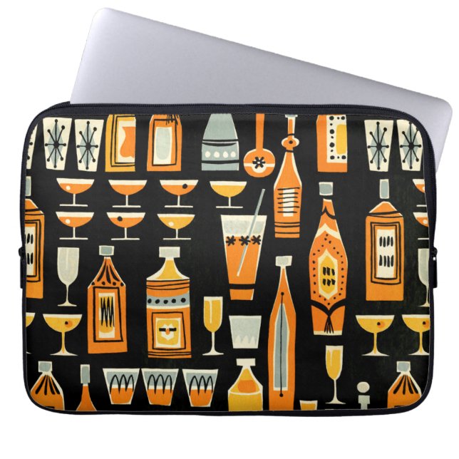 Housse Pour Ordinateur Portable Motif de la vie nocturne moderne du milieu du sièc (Devant)