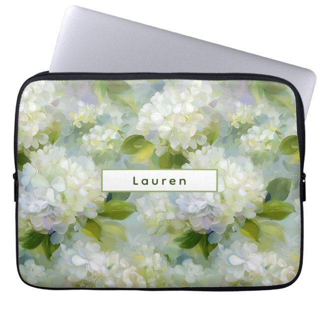 Housse Pour Ordinateur Portable Motif de l'Hydrangée (Devant)