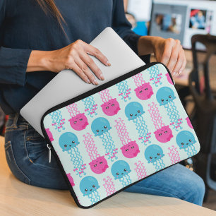 Housse Pour Ordinateur Portable Motif de méduses, Mignonne méduse, Sea Animaux