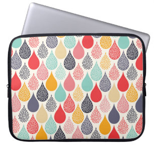 Housse Pour Ordinateur Portable Motif de point d'art pop Raindrop