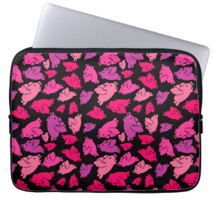 Housse Pour Ordinateur Portable Motif de porc rose