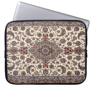 Housse Pour Ordinateur Portable Motif de tapis persan à fleurs orientales