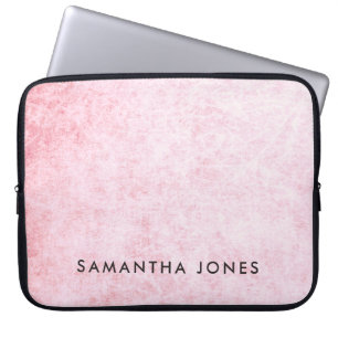 Housse Pour Ordinateur Portable Motif de texture velours rose