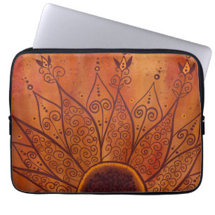 Housse Pour Ordinateur Portable Motif de tournesol Abstrait