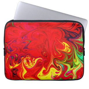 Housse Pour Ordinateur Portable Motif d'éclatement de couleur énergétique