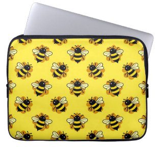 Housse Pour Ordinateur Portable Motif d'été de jolie abeille