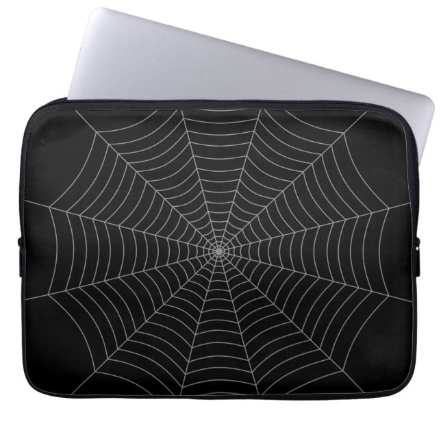 Housse Pour Ordinateur Portable Motif d'Halloween gris noir (Devant)