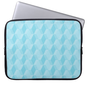 Housse Pour Ordinateur Portable Motif diamant turquoise pastel
