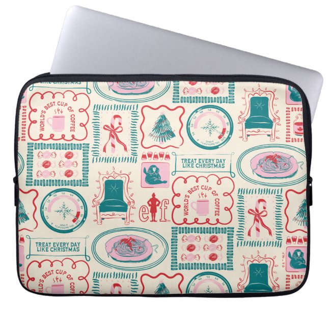Housse Pour Ordinateur Portable Motif d'icône Elf Holiday (Devant)