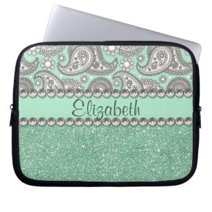 Housse Pour Ordinateur Portable Motif d'impression de fausse pierre de Paisley de