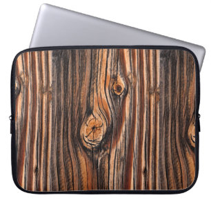 Housse Pour Ordinateur Portable Motif du grain de bois