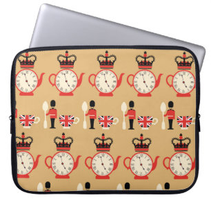 Housse Pour Ordinateur Portable motif du thé anglais transparent