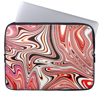 Housse Pour Ordinateur Portable Motif Dynamique Tourbillon de Marbre Tendance