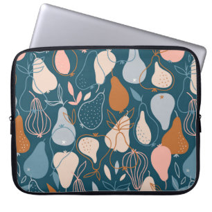 Housse Pour Ordinateur Portable Motif élégant sans couture poire dans style scandi