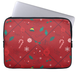 Housse Pour Ordinateur Portable Motif Elf Candy Checker
