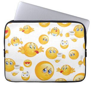 Housse Pour Ordinateur Portable Motif Emoji