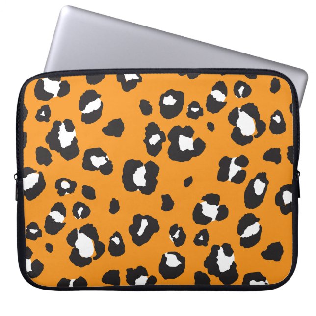 Housse Pour Ordinateur Portable Motif Empreinte de léopard classique (Devant)
