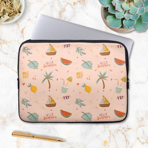 Housse Pour Ordinateur Portable Motif Enfants Coloré Été Mignon