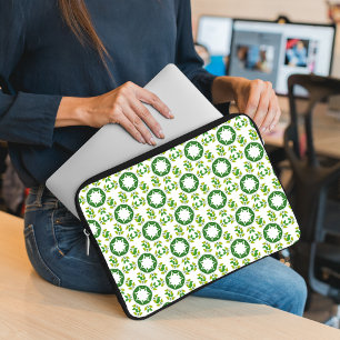 Housse Pour Ordinateur Portable Motif Feuille, Motif De Feuilles, Feuilles Verts