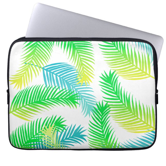 Housse Pour Ordinateur Portable Motif feuille Palm (Devant)