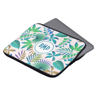 Housse Pour Ordinateur Portable Motif feuille tropical