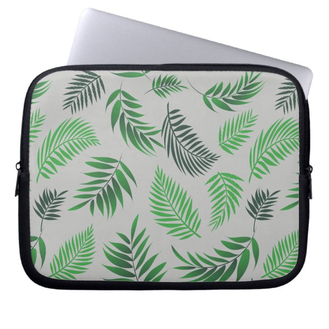 Housse Pour Ordinateur Portable Motif Feuille tropical 11 (Devant)