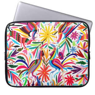 Housse Pour Ordinateur Portable Motif floral/animal d'impression coloré d'Otomi,
