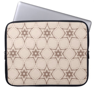 Housse Pour Ordinateur Portable Motif floral géométrique décoratif. Vigne incompar