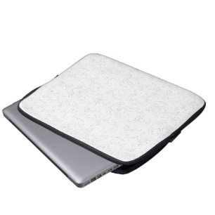 Housse Pour Ordinateur Portable Motif floral monochrome – Art élégant sans couture
