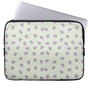 Housse Pour Ordinateur Portable Motif Fraises Violettes