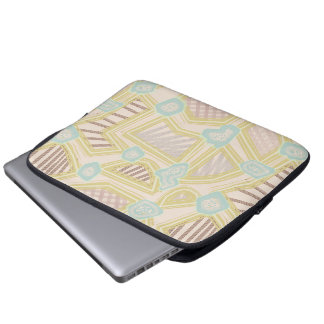 Housse Pour Ordinateur Portable Motif géométrique abstrait pastel moderne 