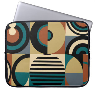 Housse Pour Ordinateur Portable motif géométrique Abstrait. Style memphis sans fai