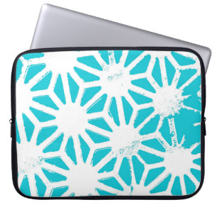Housse Pour Ordinateur Portable Motif géométrique Aqua