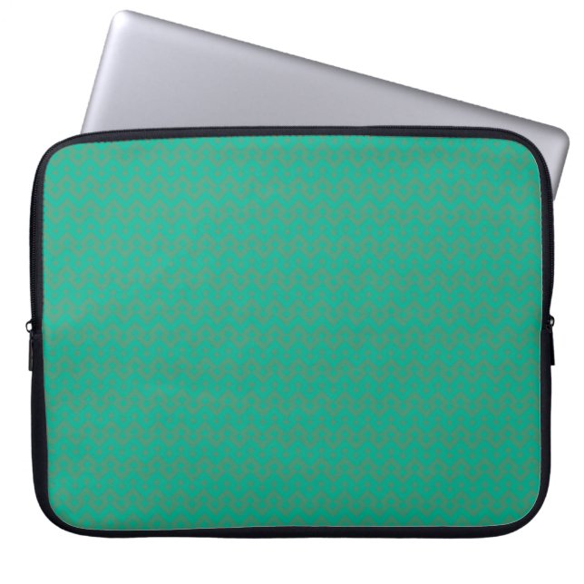 Housse Pour Ordinateur Portable Motif géométrique Emerald Green (Devant)