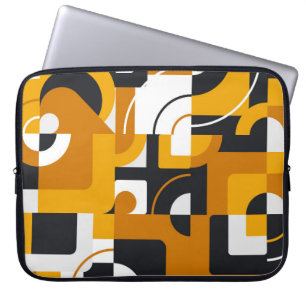 Housse Pour Ordinateur Portable Motif géométrique moderne transparent