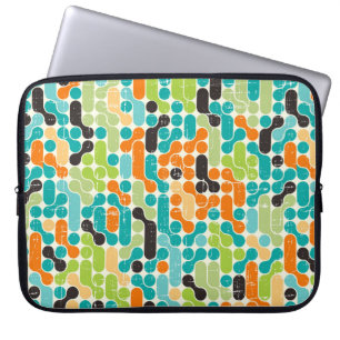 Housse Pour Ordinateur Portable Motif géométrique rétro abstrait