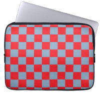 Motif Gingham à Carreaux Rouges et Bleus