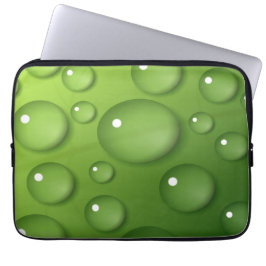 Housse Pour Ordinateur Portable Motif Green Raindrop