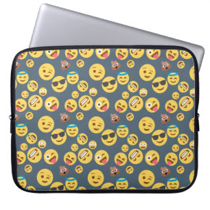 Housse Pour Ordinateur Portable Motif gris idiot d'Emoji