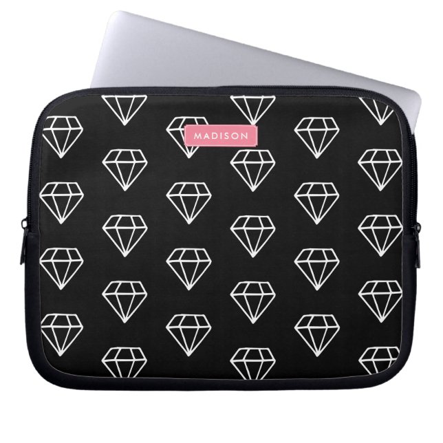 Housse Pour Ordinateur Portable Motif Hipster Diamonds (Devant)
